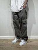 Calça cargo cinza (sarja premium)