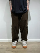 Calça cargo marrom (sarja premium)
