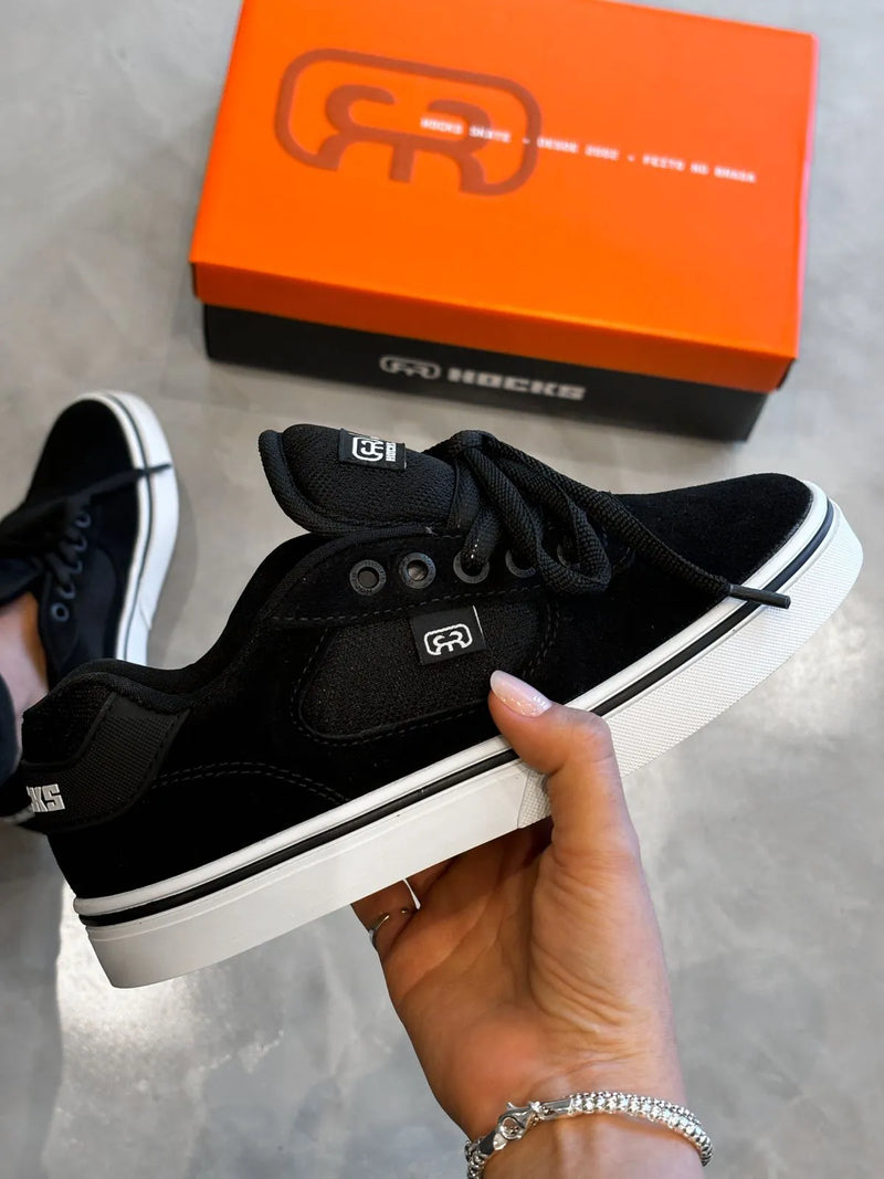 Hocks Flat Lite Preto/Branco