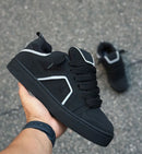 Tesla x Lokal Big Preto Nubuck Prata